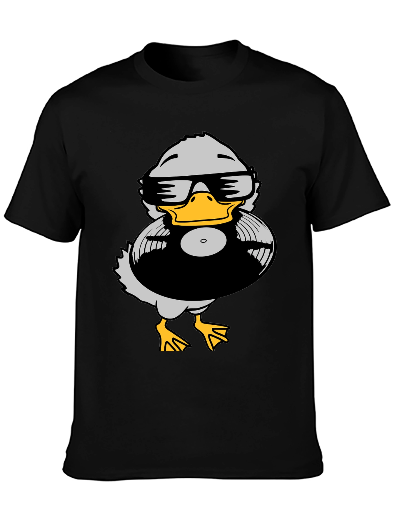 Duck DJ Graphic Tee - Black