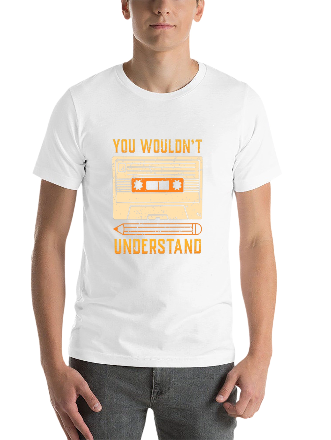 Cassette Tape & Pencil Graphic Tee