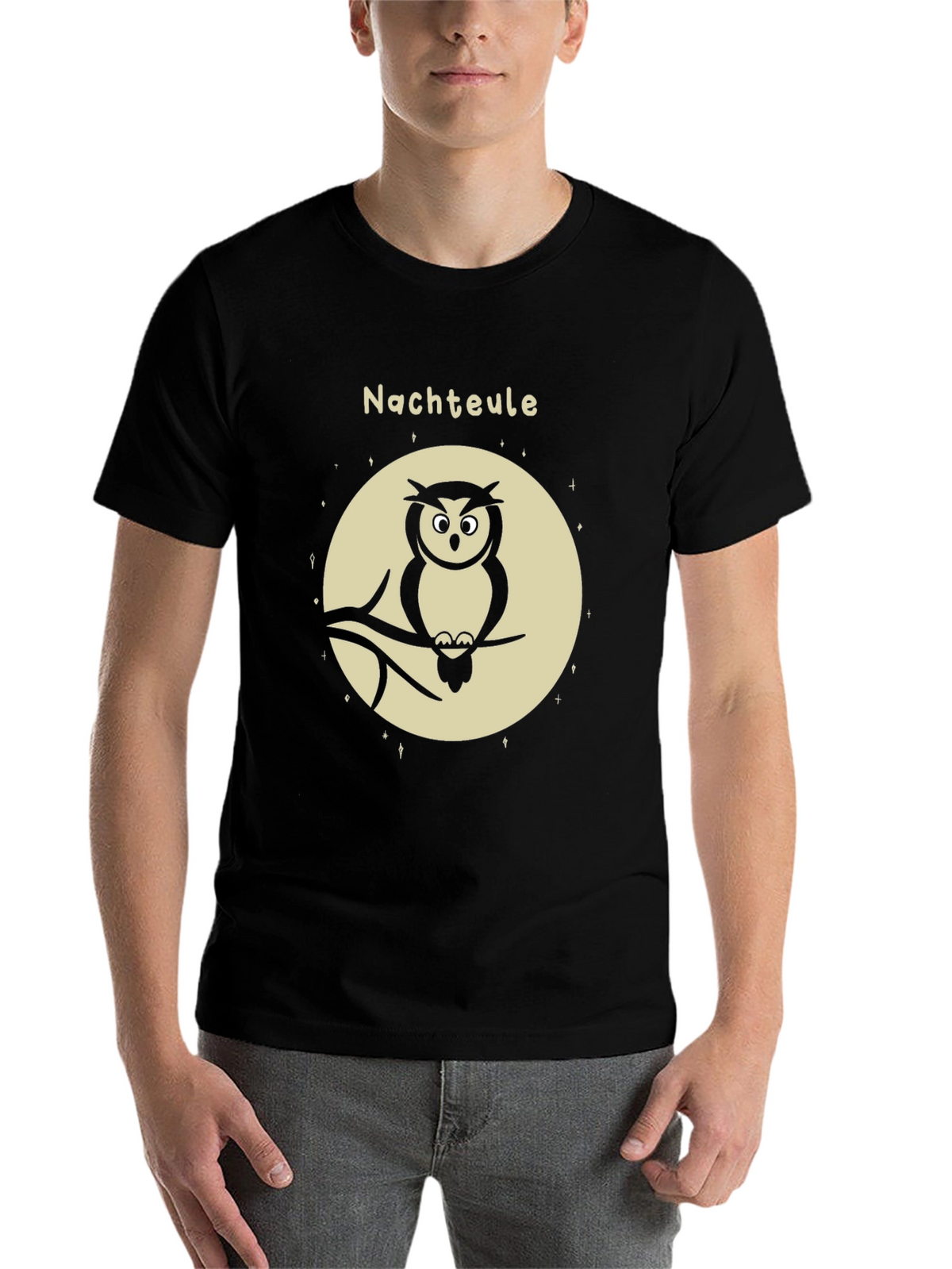 Night Owl Graphic Tee - Mens Black T-Shirt