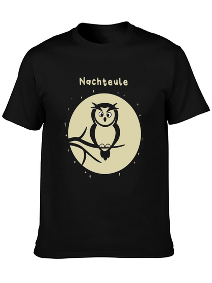 Night Owl Graphic Tee - Mens Black T-Shirt