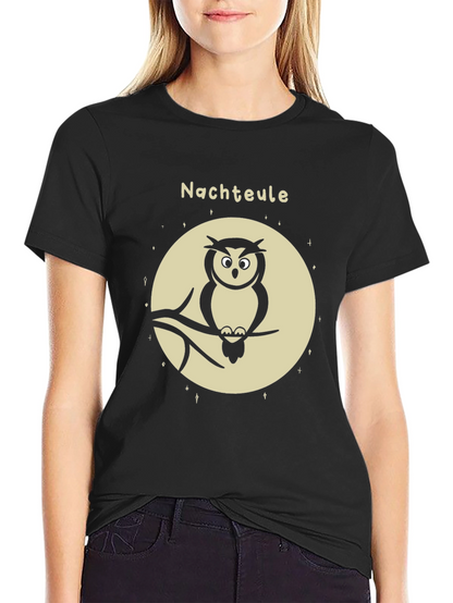 Night Owl Graphic Tee - Mens Black T-Shirt