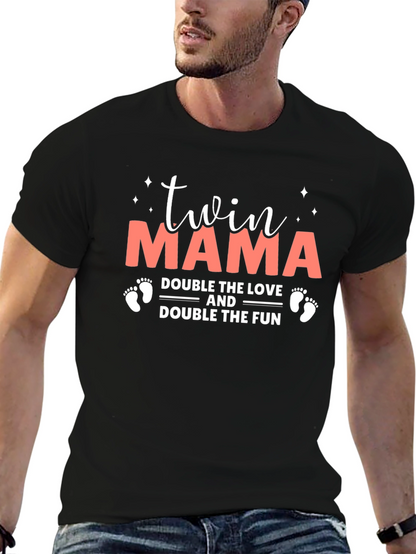 Twin Mama T-Shirt: Double the Love and Fun!