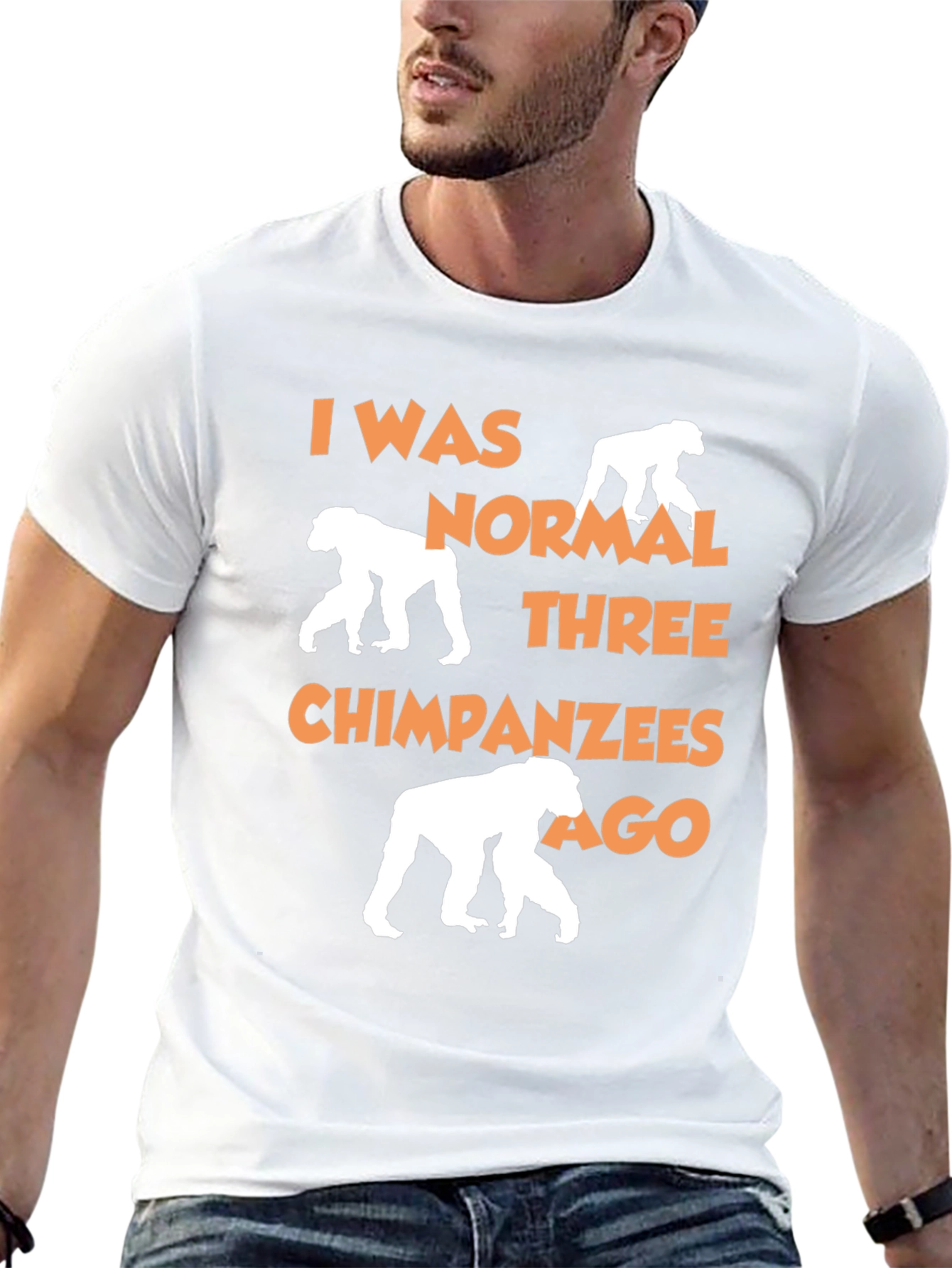 Funny Chimpanzee Graphic T-Shirt