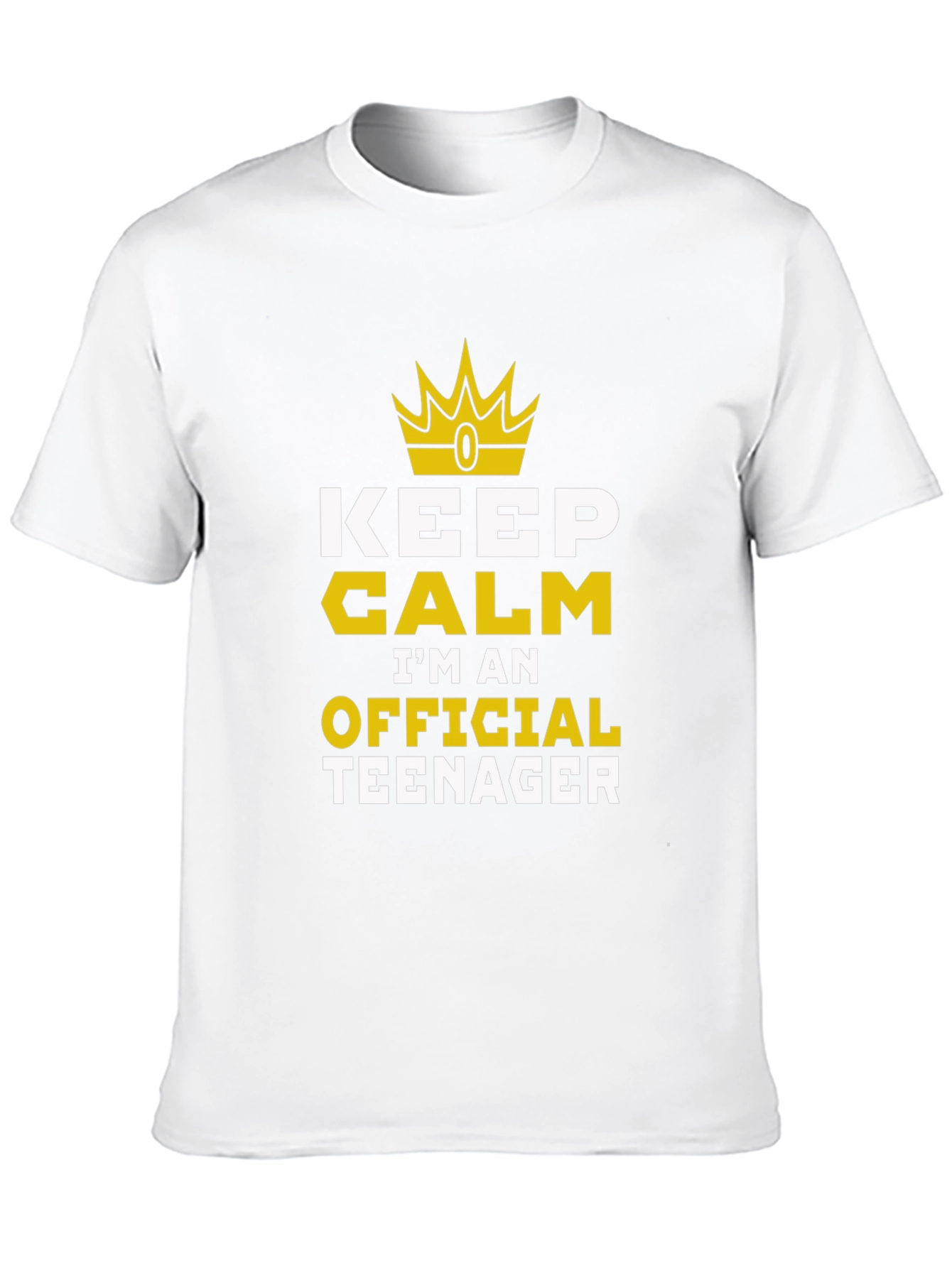 Keep Calm Official Teenager Black Graphic Tee