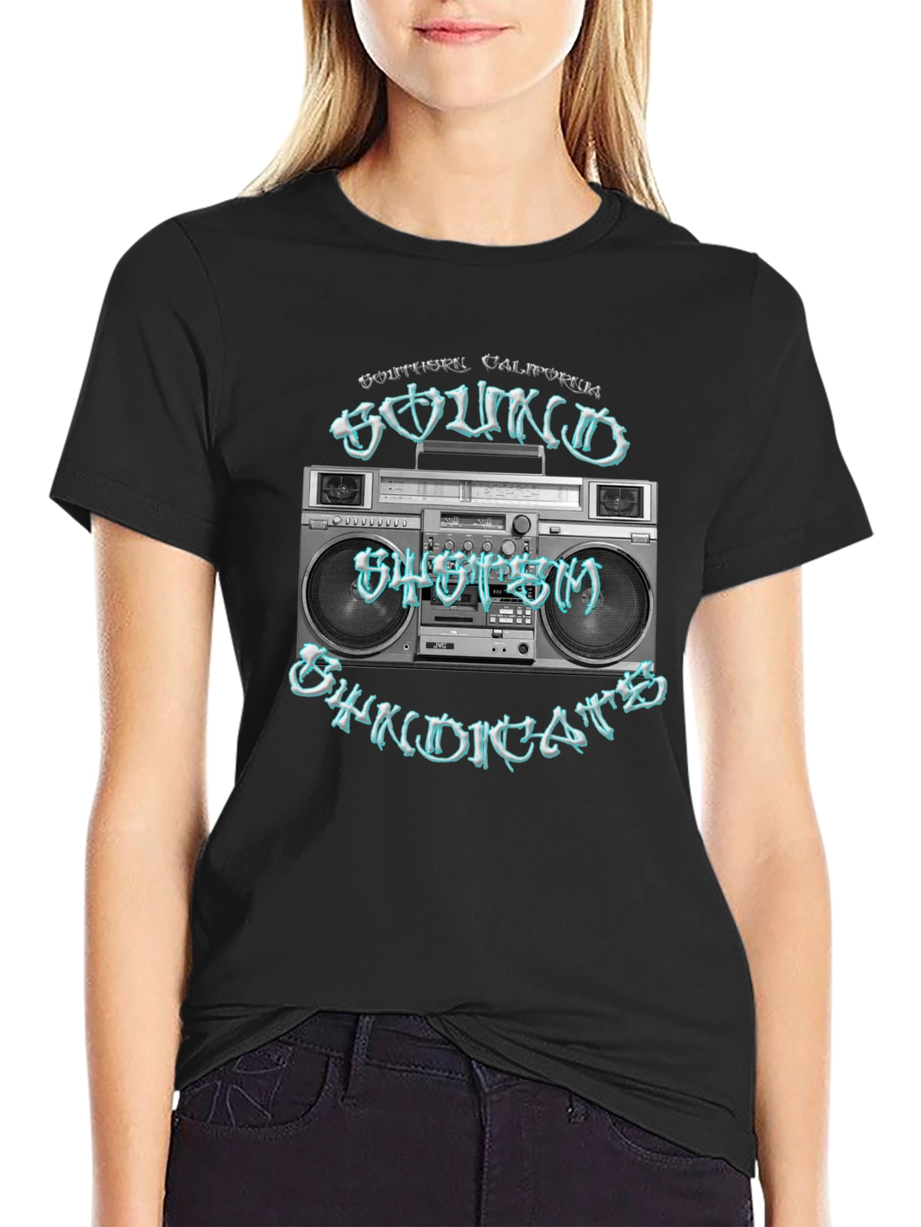 Retro Boombox T-Shirt - Southern California Sound System