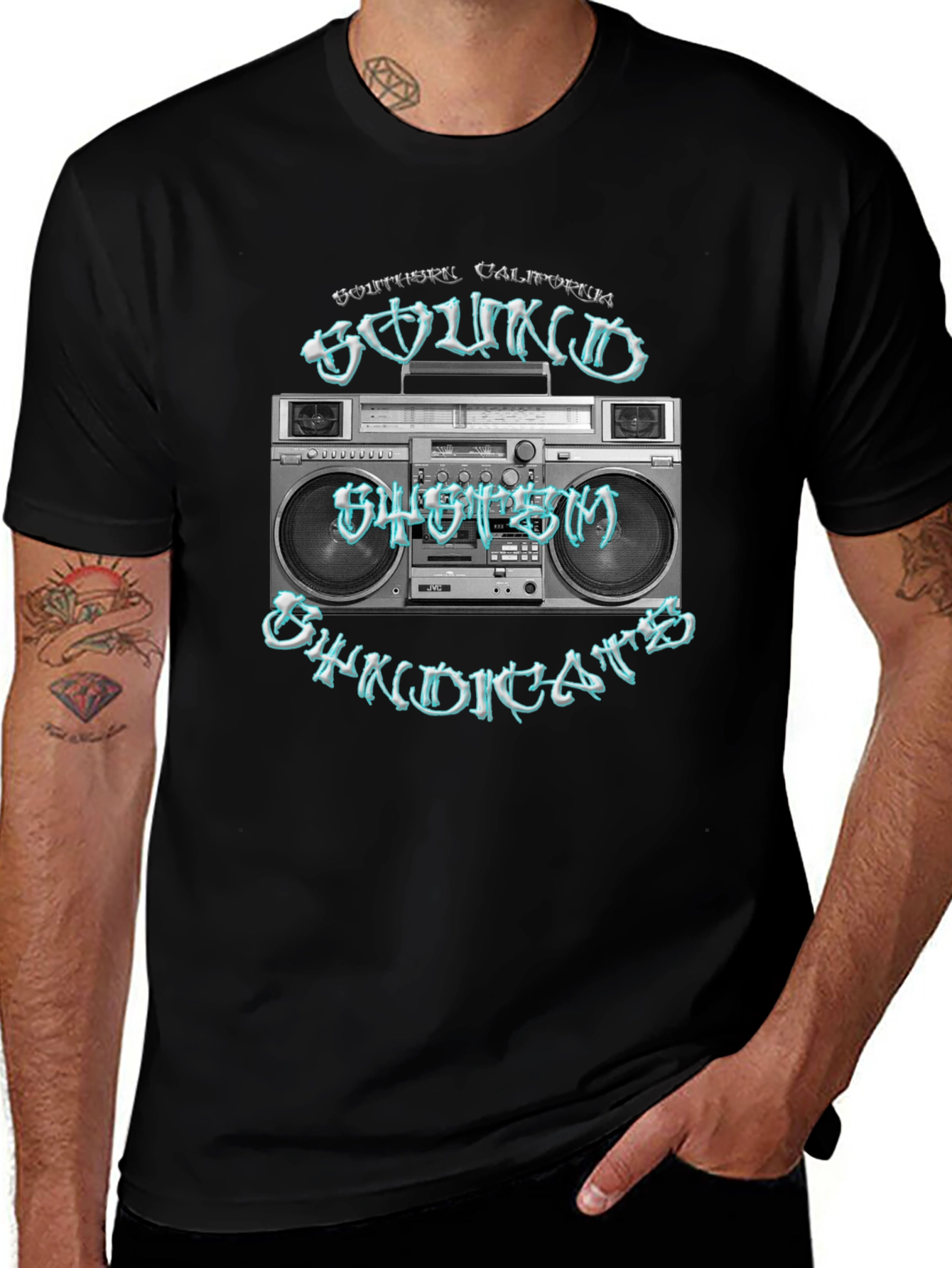 Retro Boombox T-Shirt - Southern California Sound System