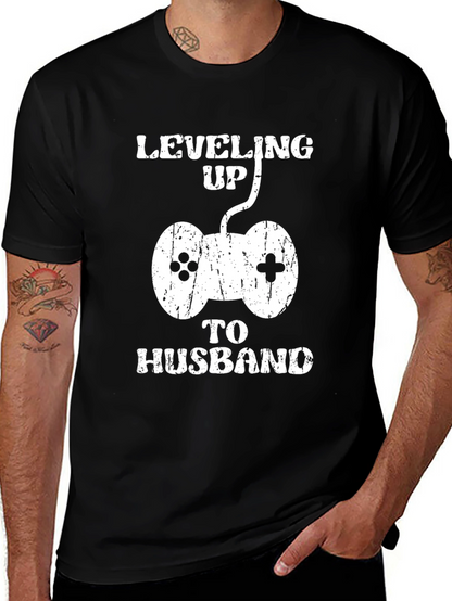 Leveling Up to Husband Gamer T-Shirt