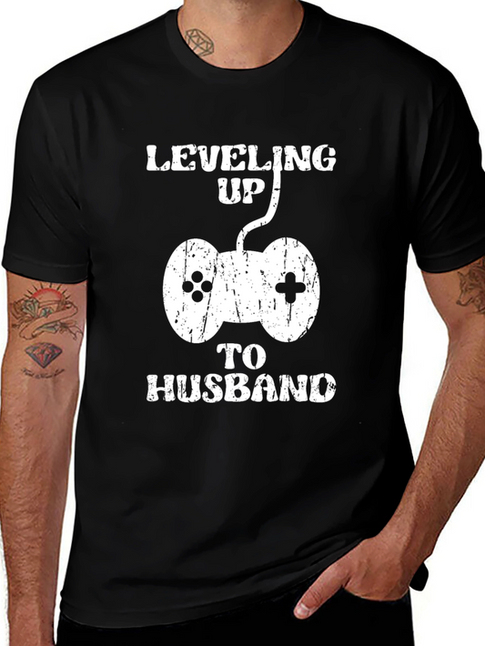 Leveling Up to Husband Gamer T-Shirt