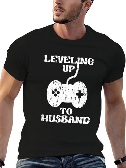 Leveling Up to Husband Gamer T-Shirt