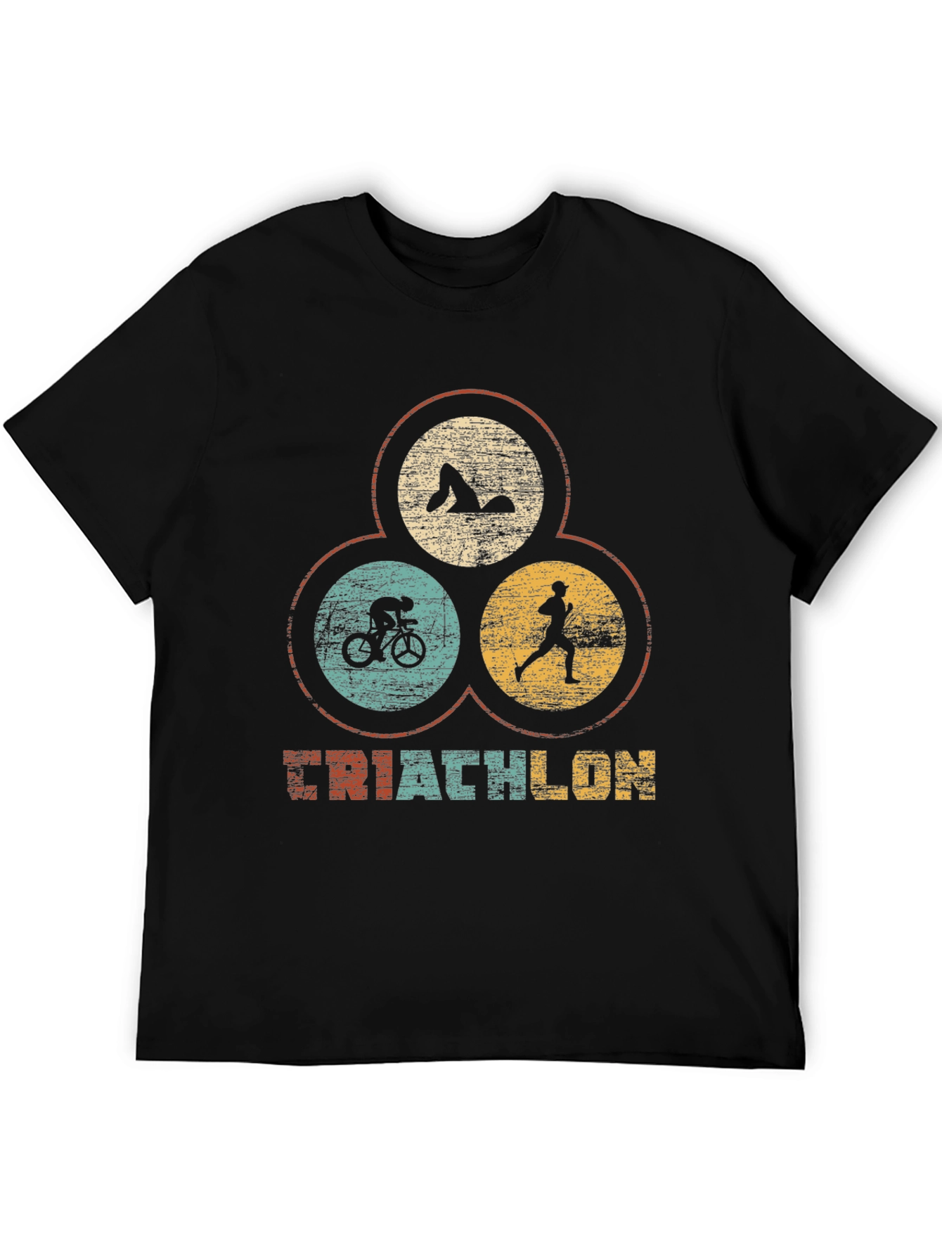 Triathlon T-Shirt - Retro Style