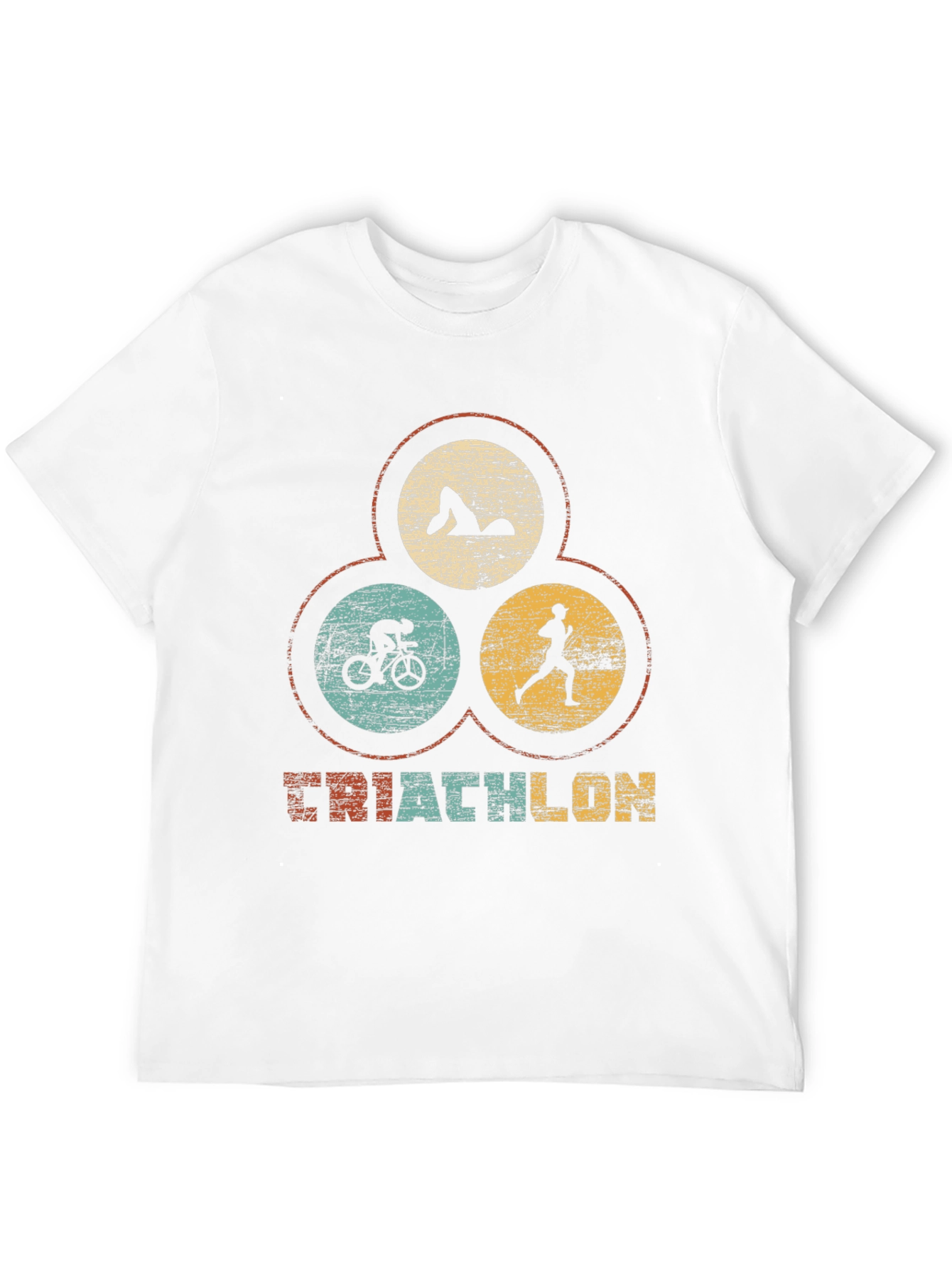 Triathlon T-Shirt - Retro Style