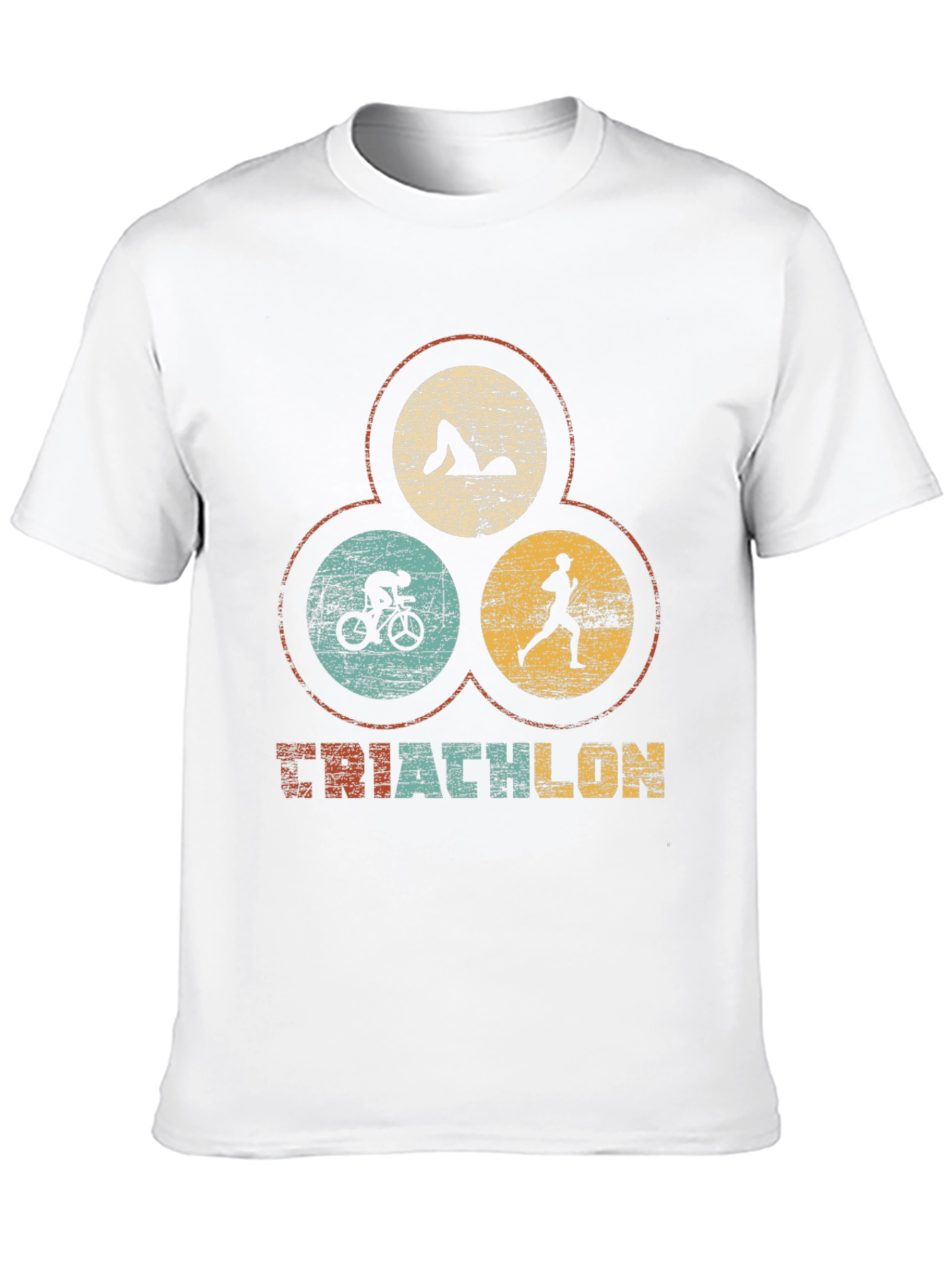 Triathlon T-Shirt - Retro Style