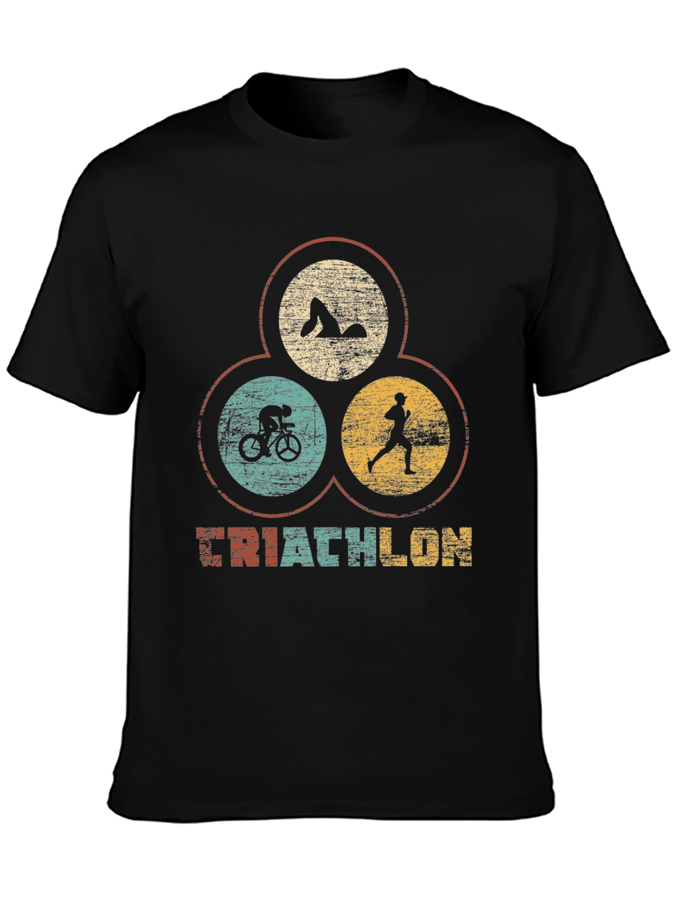 Triathlon T-Shirt - Retro Style