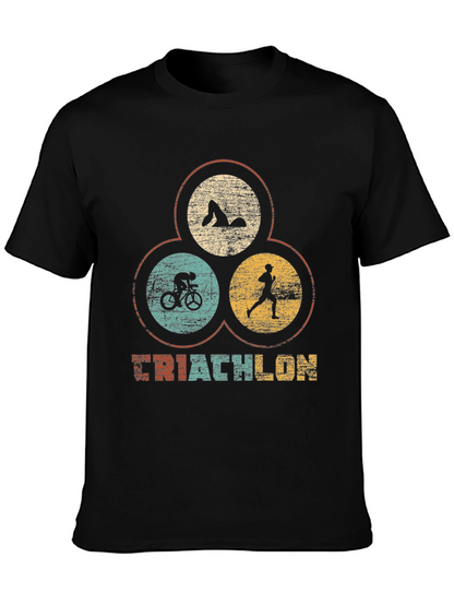 Triathlon T-Shirt - Retro Style