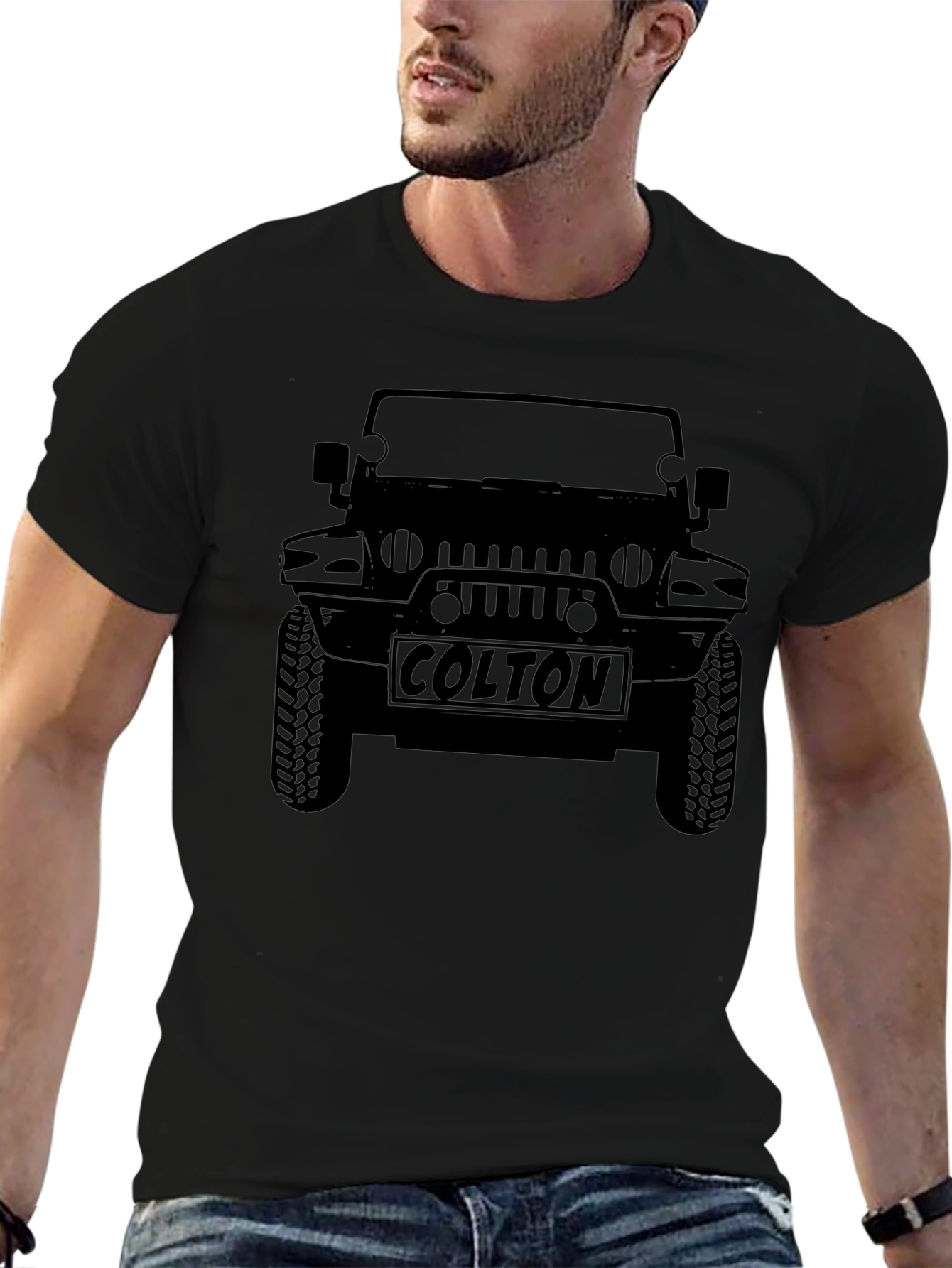 Colton Jeep Black Graphic T-Shirt
