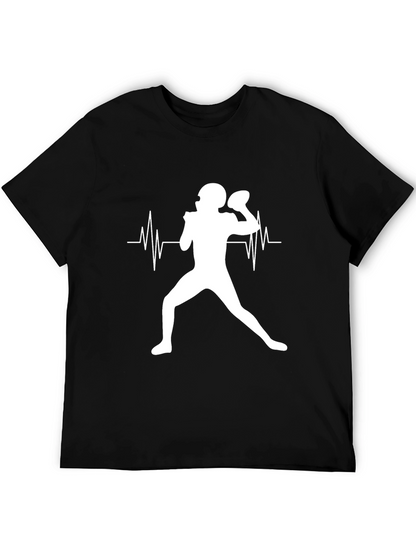 Football Heartbeat T-Shirt: Passion on Display