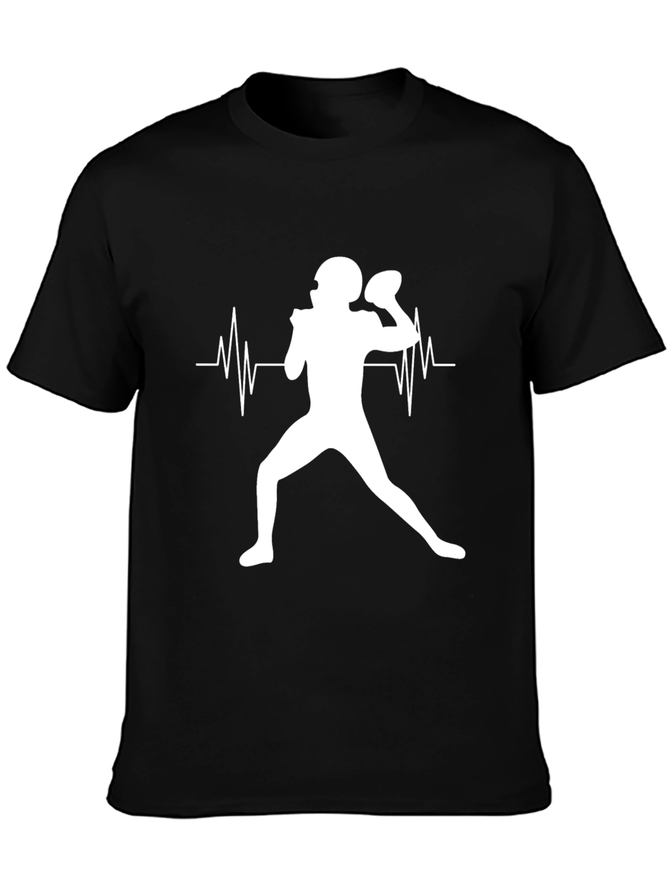 Football Heartbeat T-Shirt: Passion on Display