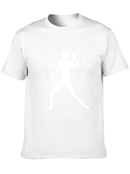 Football Heartbeat T-Shirt: Passion on Display