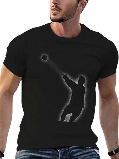 Hammer Throw Silhouette Black T-Shirt