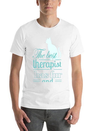 Cat Therapist T-Shirt - Funny Pet Lover Tee