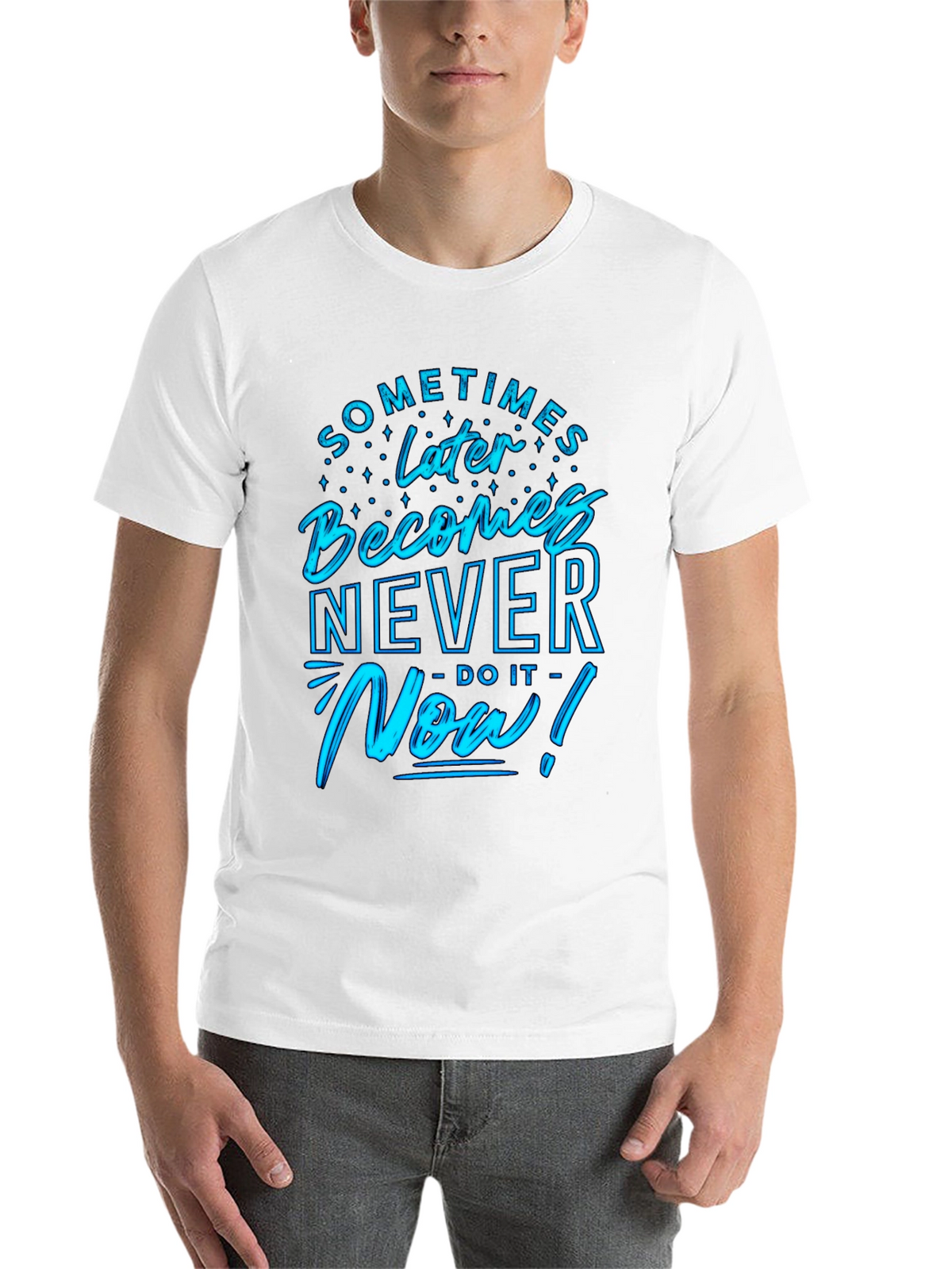 Motivational Now! Graphic Tee - Black