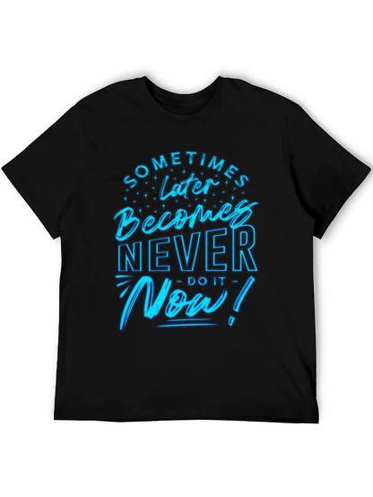 Motivational Now! Graphic Tee - Black