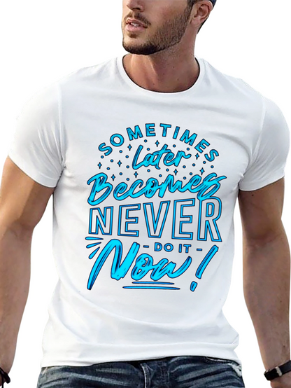 Motivational Now! Graphic Tee - Black