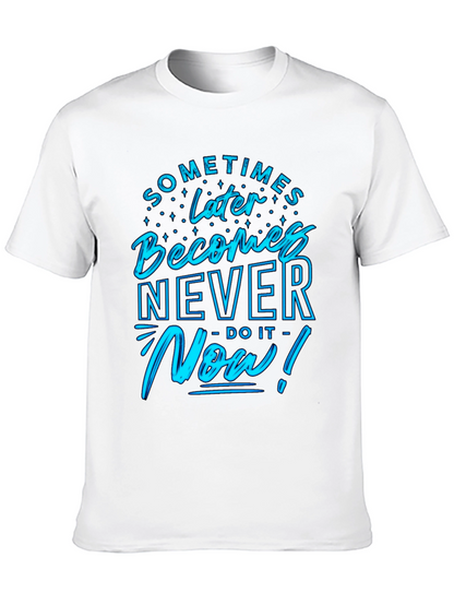 Motivational Now! Graphic Tee - Black