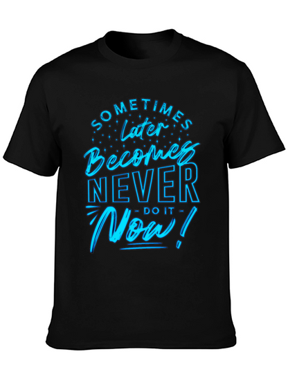 Motivational Now! Graphic Tee - Black