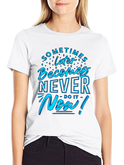 Motivational Now! Graphic Tee - Black