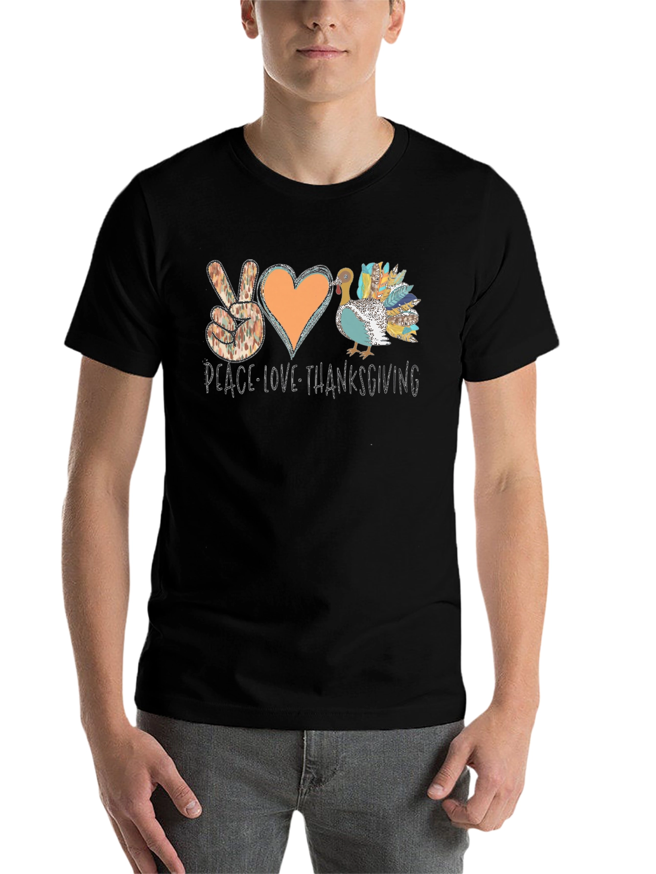 Peace Love Thanksgiving Graphic Tee