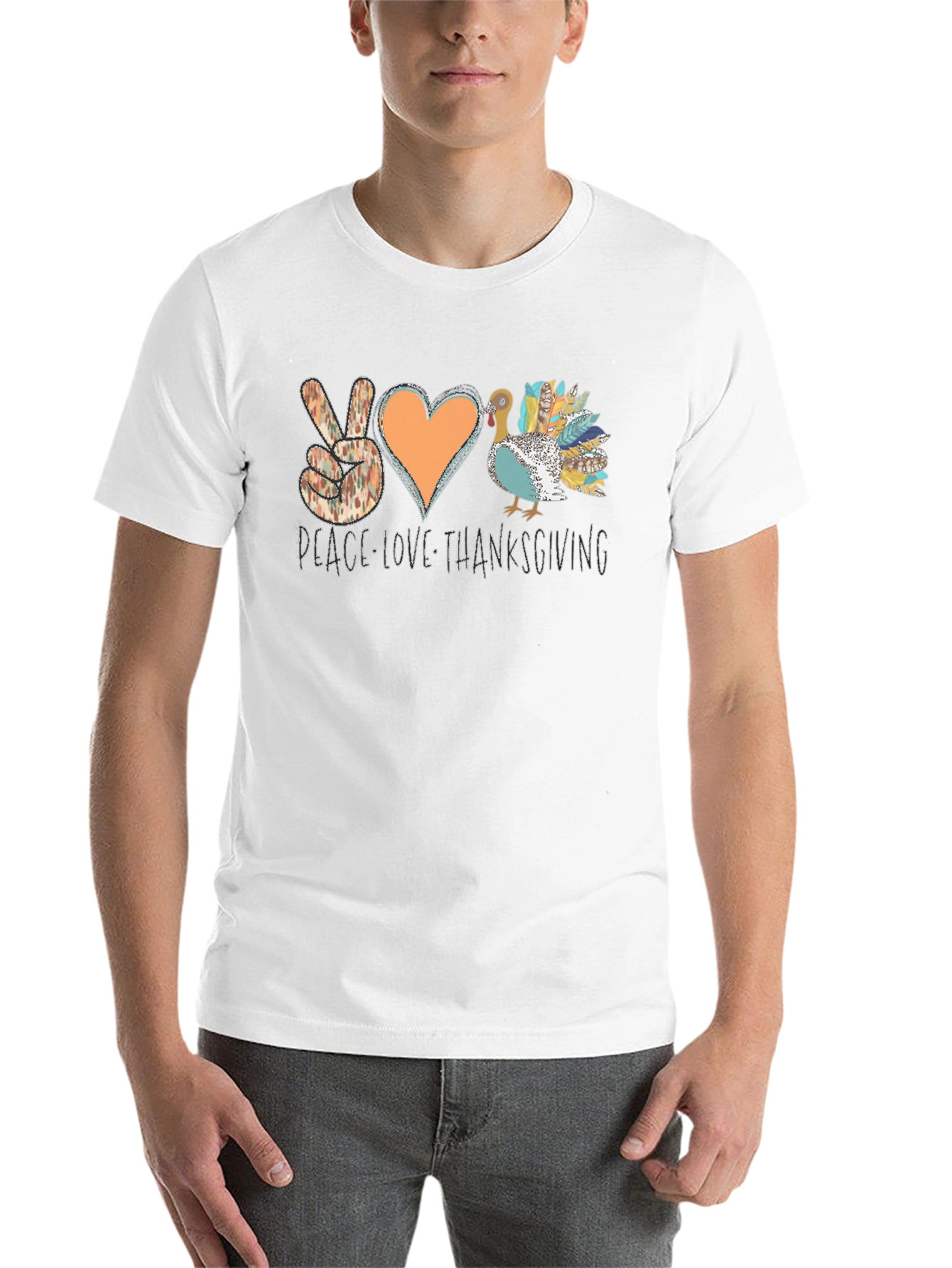 Peace Love Thanksgiving Graphic Tee