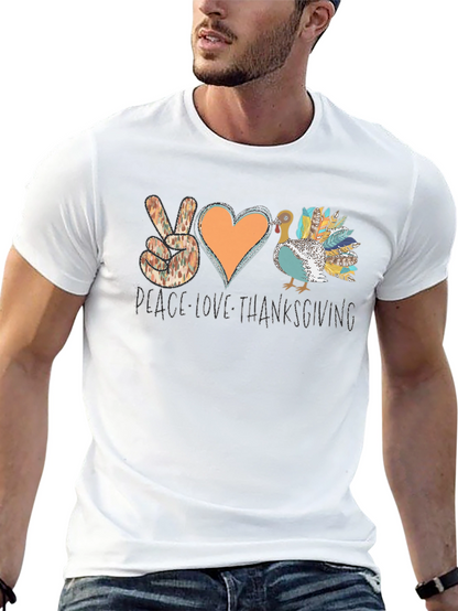 Peace Love Thanksgiving Graphic Tee