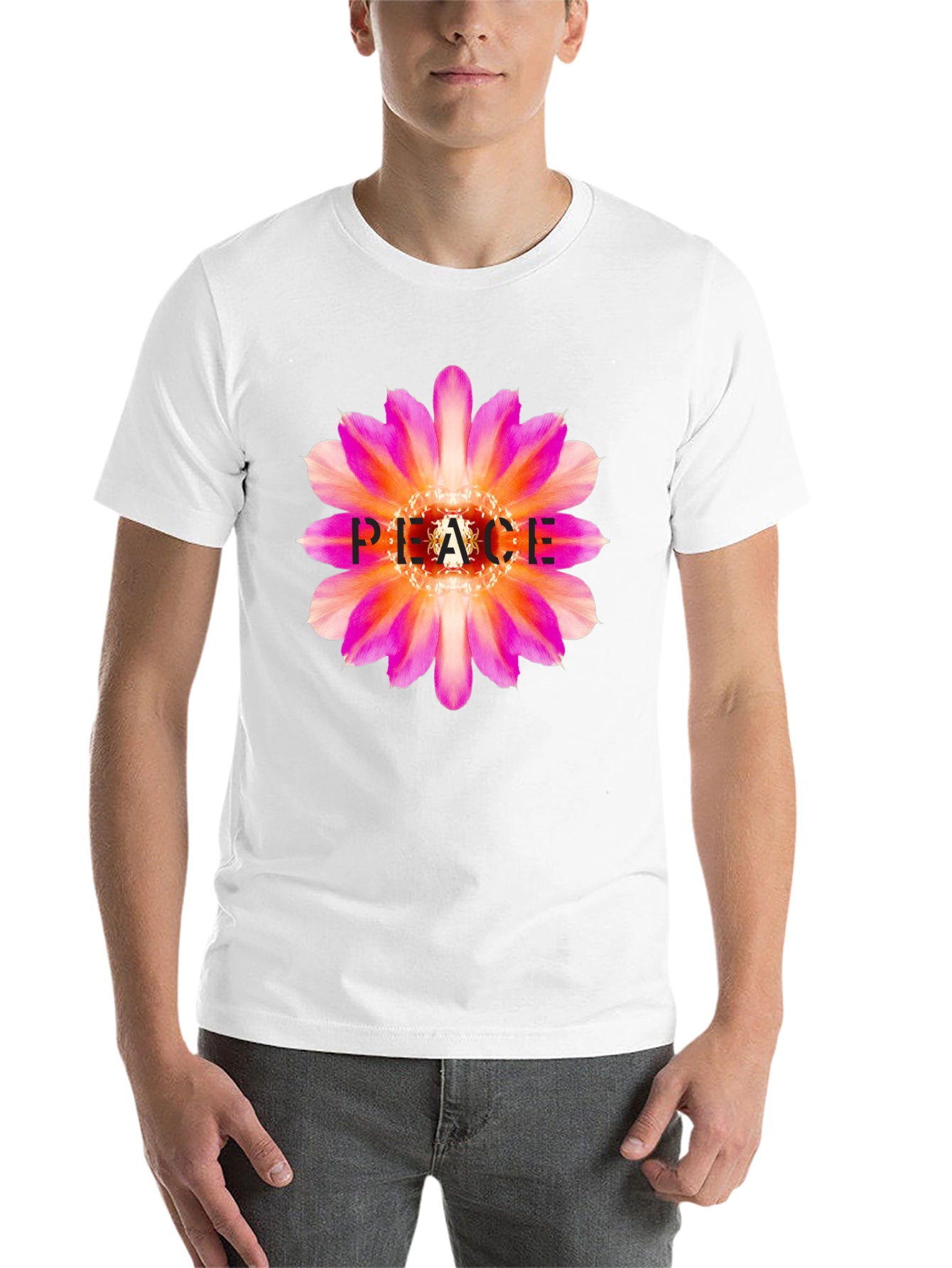 Peace Flower Graphic Tee - Stylish & Comfortable