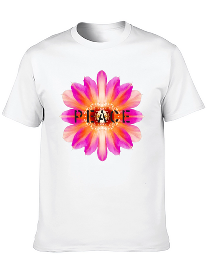 Peace Flower Graphic Tee - Stylish & Comfortable