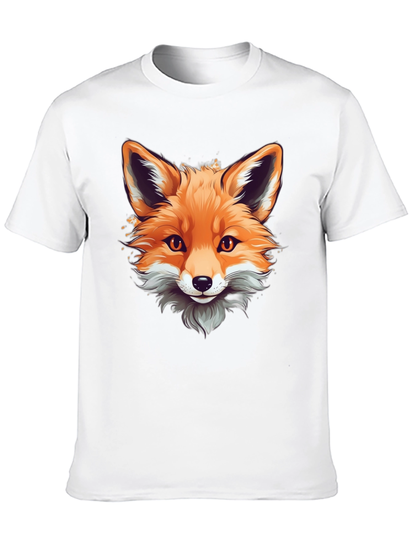 Fox Graphic Tee - Stylish Animal Print Shirt