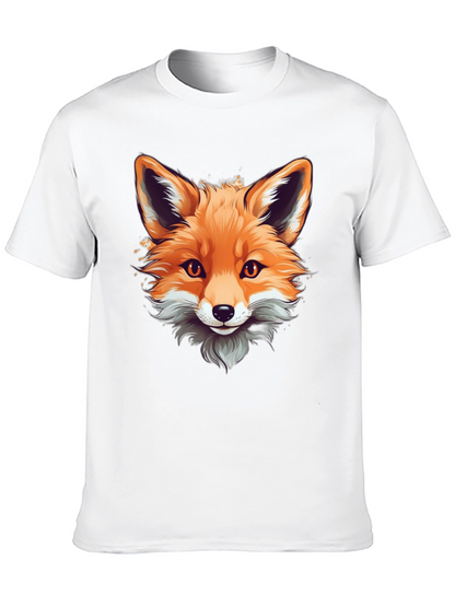 Fox Graphic Tee - Stylish Animal Print Shirt