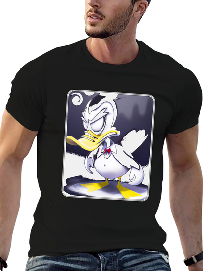 Grumpy Cartoon Duck Graphic Tee