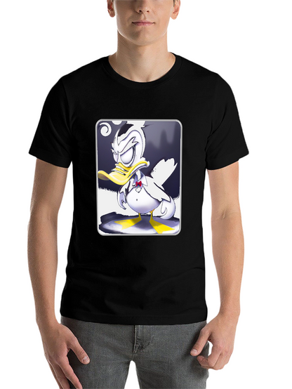 Grumpy Cartoon Duck Graphic Tee