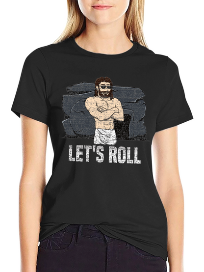 Lets Roll Graphic T-Shirt - Black Cotton Tee