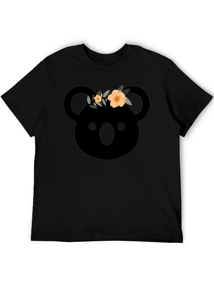 Koala with Flower Crown Graphic T-Shirt