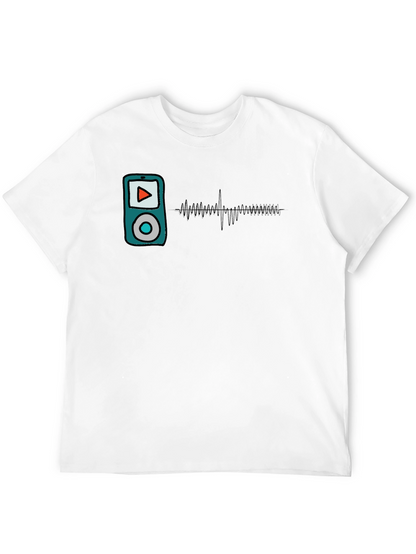 Music Player Graphic T-Shirt - Modern Style