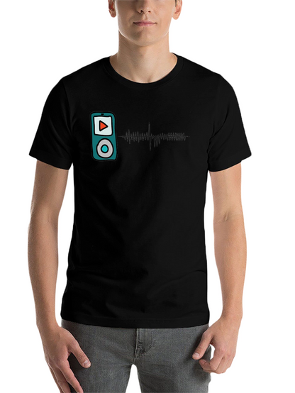 Music Player Graphic T-Shirt - Modern Style