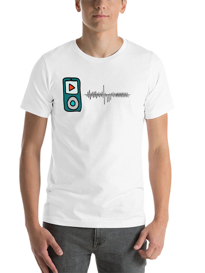 Music Player Graphic T-Shirt - Modern Style