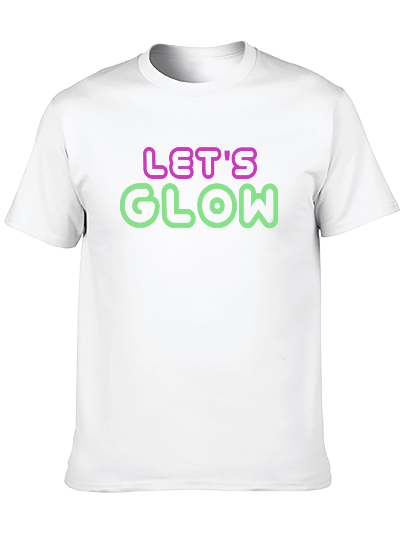 Lets Glow Neon Graphic T-Shirt