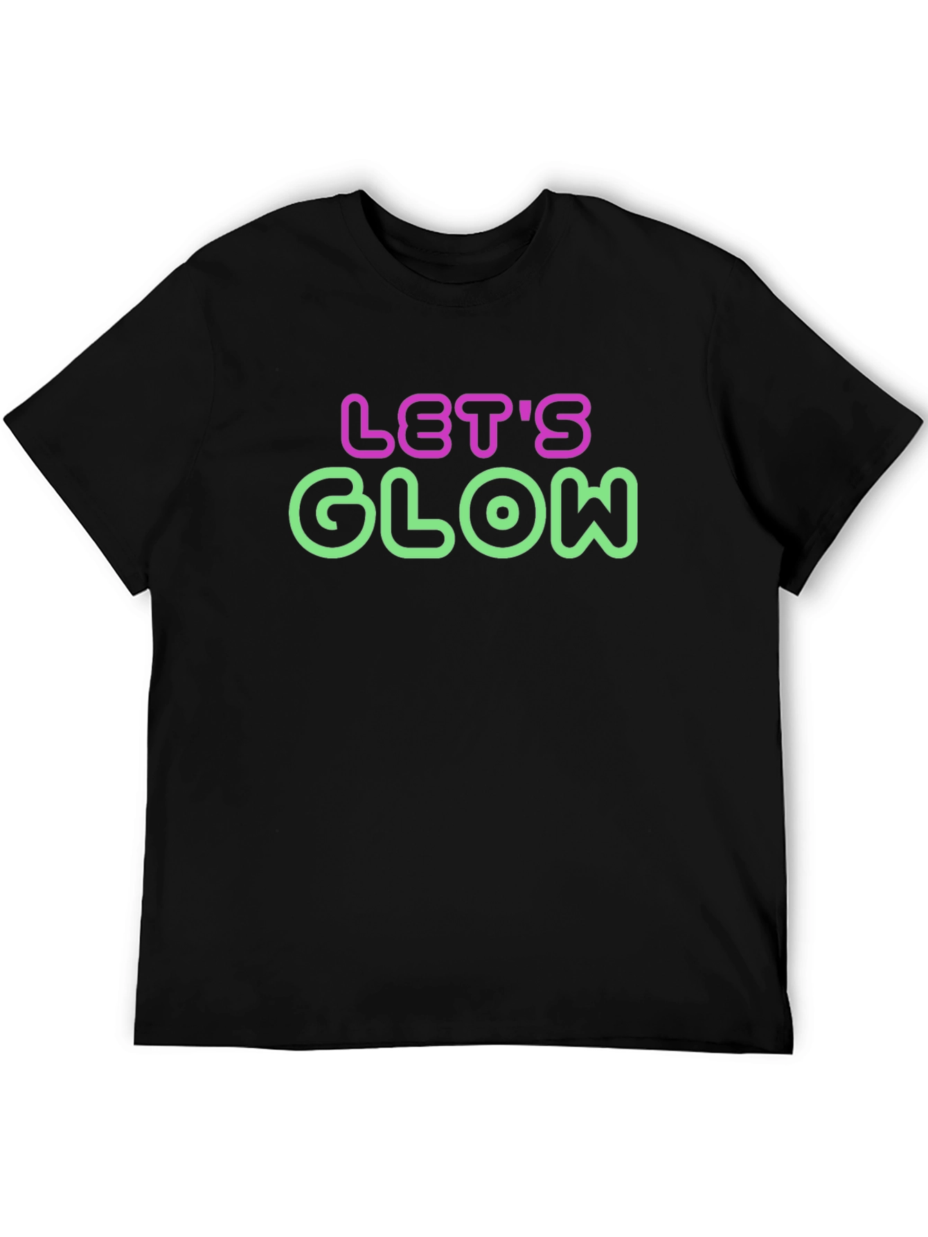 Lets Glow Neon Graphic T-Shirt