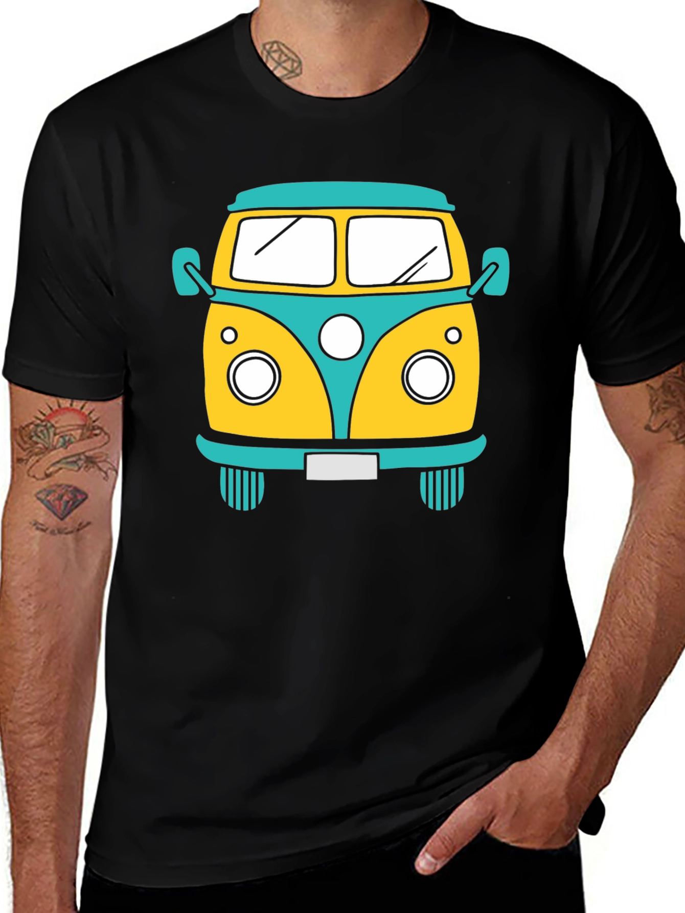 Retro VW Bus Graphic T-Shirt