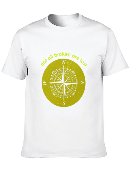 Compass Graphic Tee - Not All Broken Are Lost