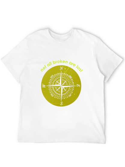 Compass Graphic Tee - Not All Broken Are Lost