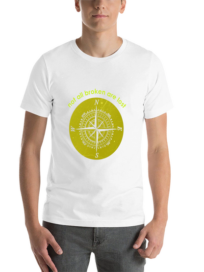 Compass Graphic Tee - Not All Broken Are Lost